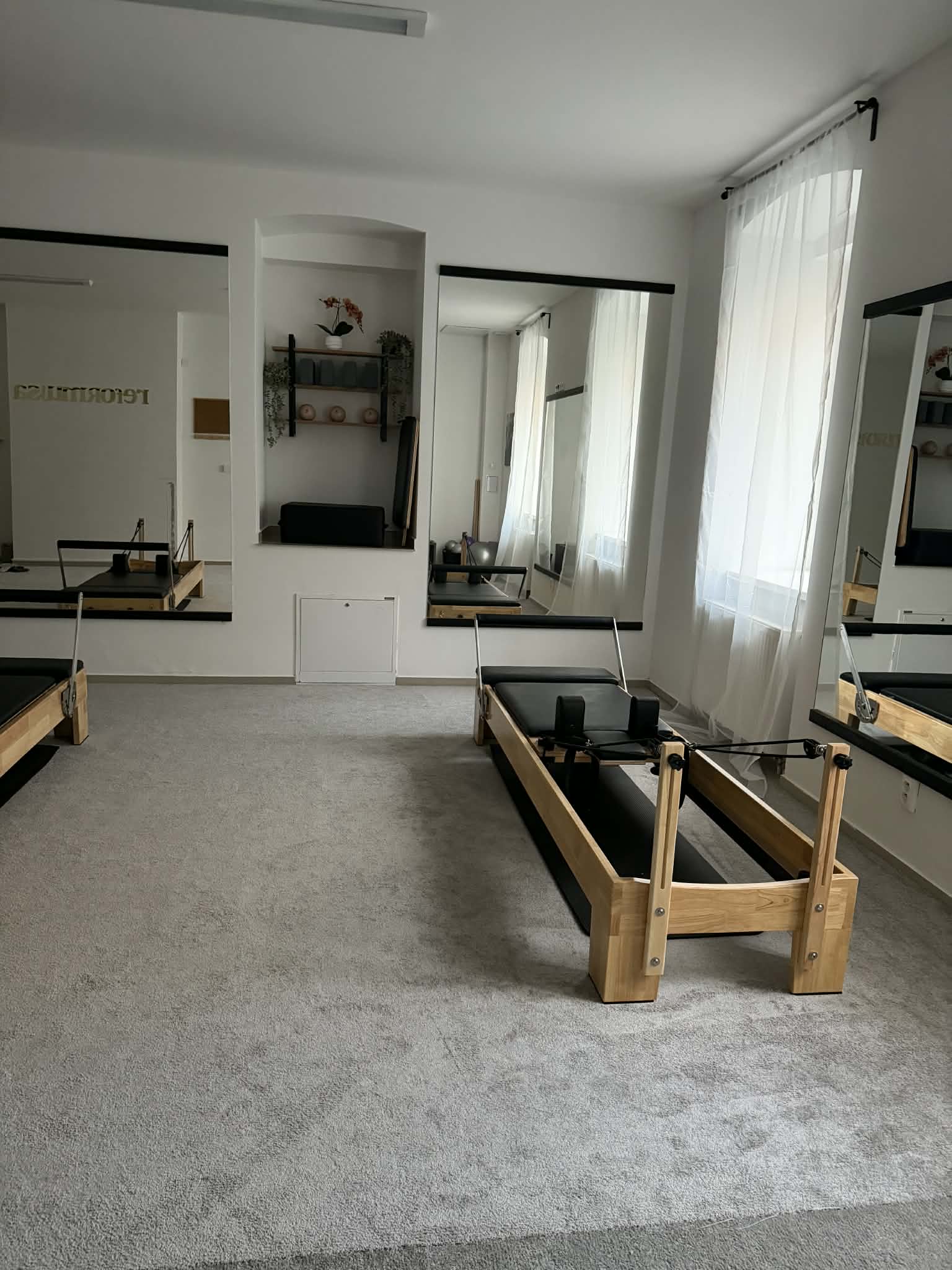 Pilates Reformer štúdio Bytča - moderný interiér